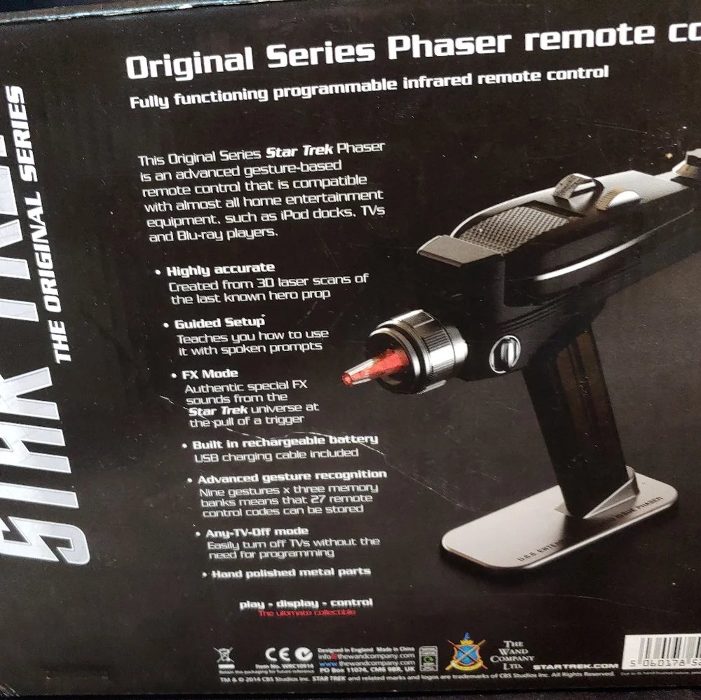 COPY - PHASER ORIGINAL SERIES THE WAND COMPANY REMOTE CONTROL - Picture 5 of 17